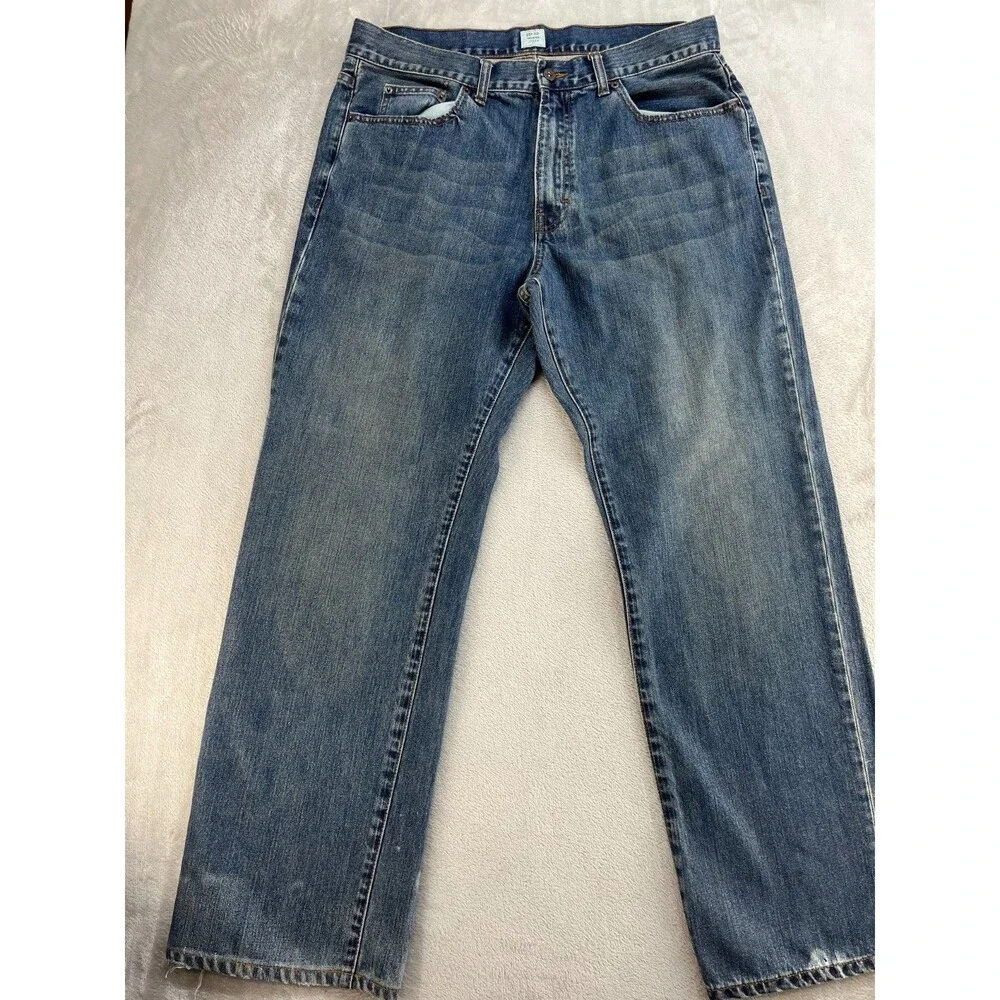 J.Crew Jeans Mens W35 L32 Classic Straight Medium Wash  Cotton Denim Relaxed